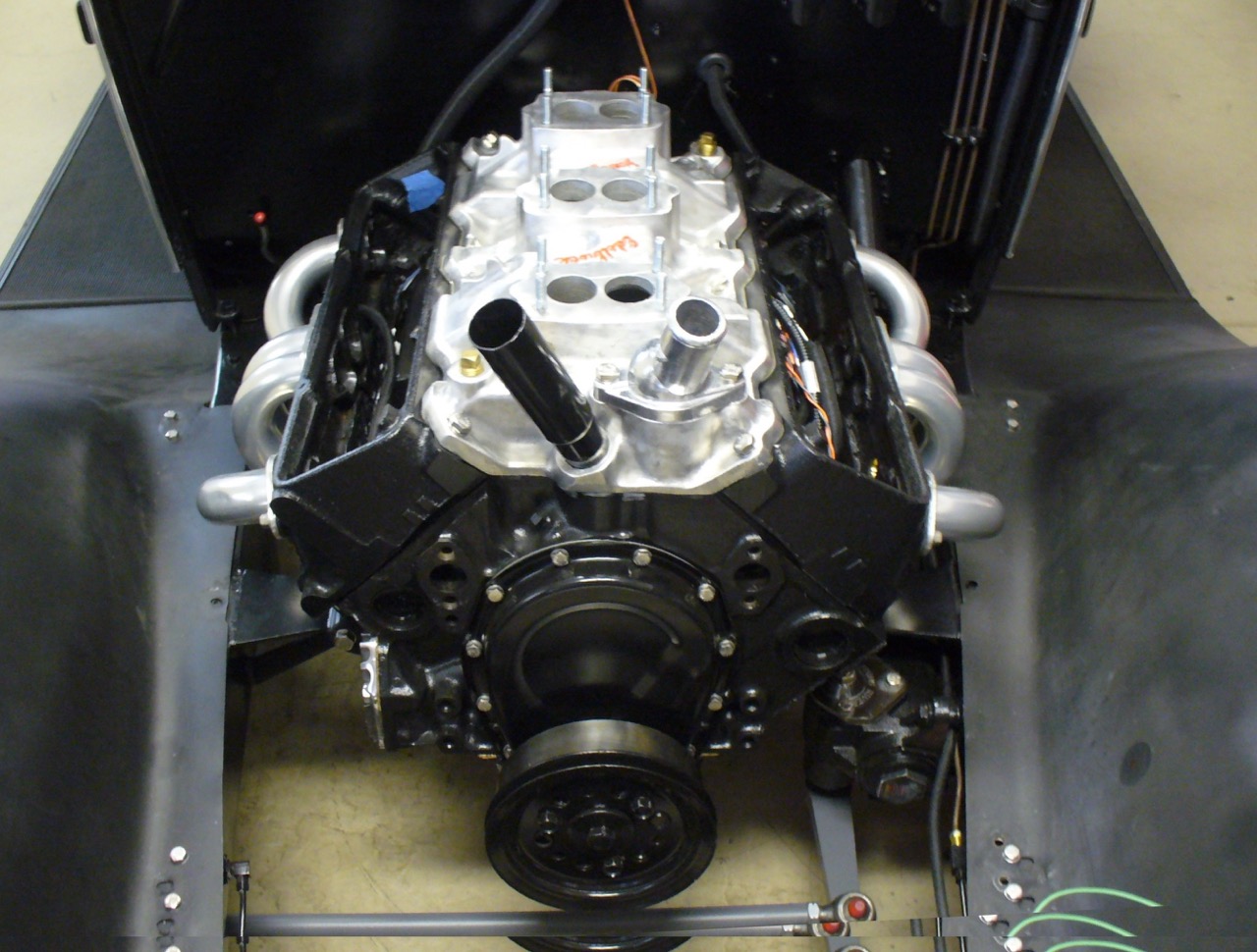 eV8 SBC electric conversion — flywheel flange detail