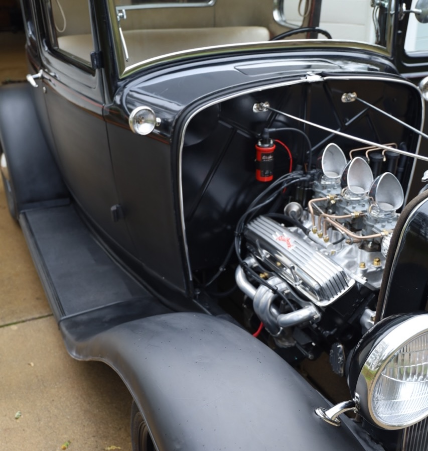 Bonnie the Electric Deuce Coupe — rear quarter view