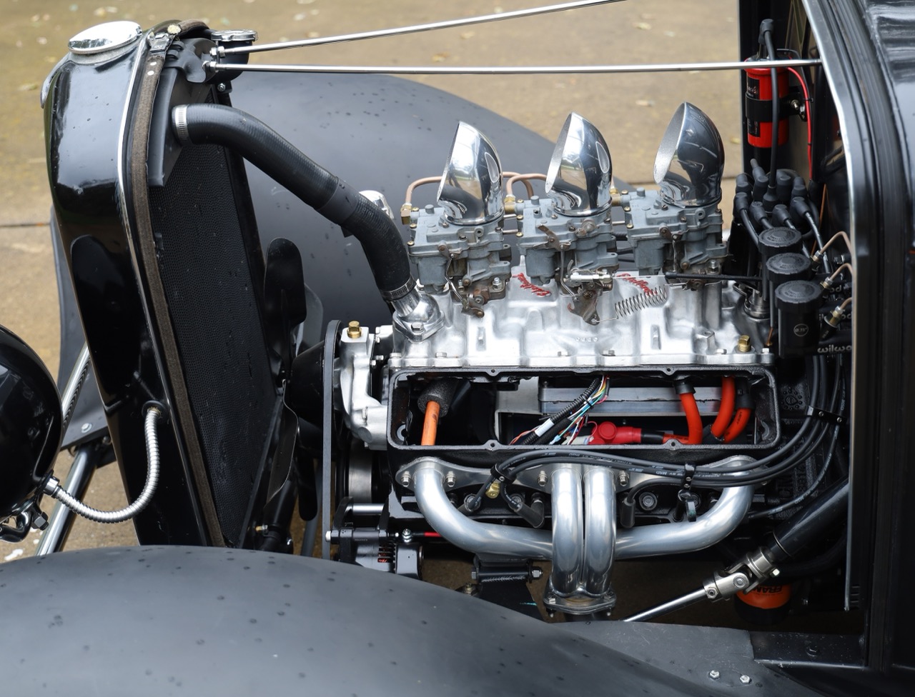 eV8 cooling system using the vehicle's original radiator and water pump