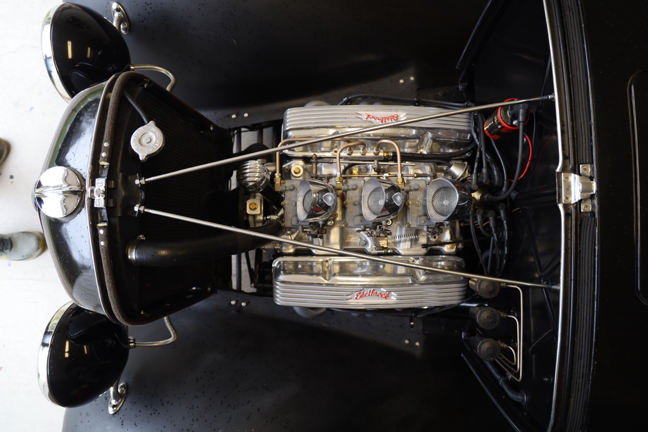 Top-down view of the eV8 electric small block